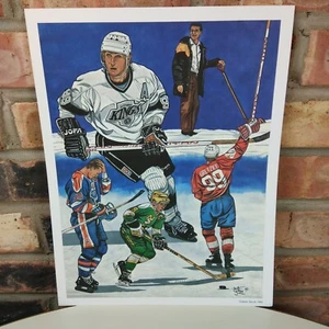 Wayne Gretzky 37 ¿estampado artístico deportivo clásico 1992 11x14??/5000 hombres cueva - Imagen 1 de 1