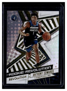 Revolution Rookie Revolution 2020-21 Anthony Edwards ROOKIE INSERTO TIMBERWOLVES - Imagen 1 de 1