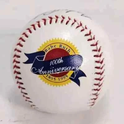 Réplica de béisbol firmada por Babe Ruth, 100 aniversario, certificado sellado y nuevo Foto 1 de 3