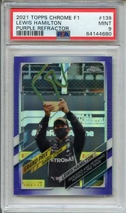 2021 Topps Chrome #/399 Lewis Hamilton PSA 9 Mint - Bild 1 von 2