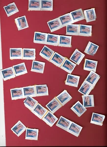 40 U.S.Flag Postage Stamps ALL uncancelled - Picture 1 of 1