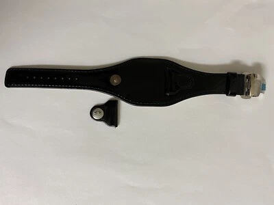 Reloj Michele Auténtico CUERO GENUINO LONA Banda 24mm Correa Mujer RARO Foto 1 de 4