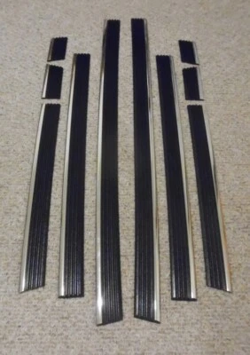 Chevrolet GMC 1992-99 C/K SUBURBAN precortado cromo negro carrocería moldura lateral Foto 1 de 3