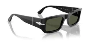 Persol 0PO3362S 95/31 Black/ Green Oval 55mm Unisex Sunglasses - Picture 1 of 4