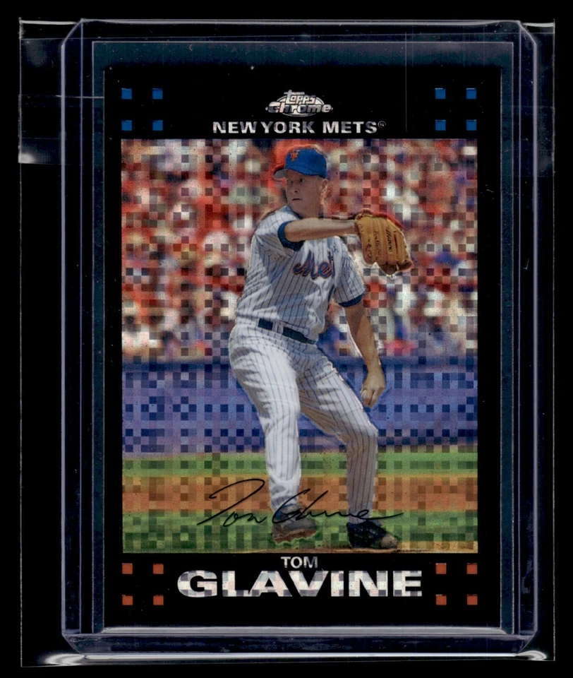 2007 Topps Chrome Xfractor #165 Tom Glavine Mets HOF - Image 1 of 2