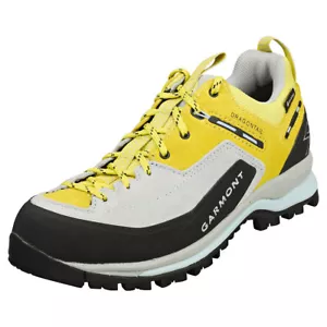 Garmont Dragontail Tech Gore-tex Women's Yellow Light Grey Mountain Shoes - Picture 1 of 8