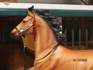 Jaapi 2020 CM SR halter, made for Ballynoe Castle, Breyer model Breyerfest GREEN - Picture 1 of 3