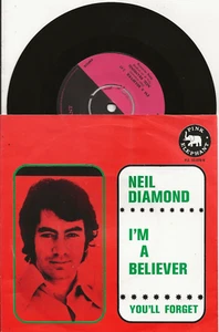 NEIL DIAMOND I'M A BELIEVER RARE 1971 SINGLE FROM NETHERLANDS, MINT - Picture 1 of 1