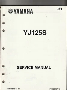 Yamaha 2004 YJ125S Service Manual LIT-11616-17-43 - Picture 1 of 2