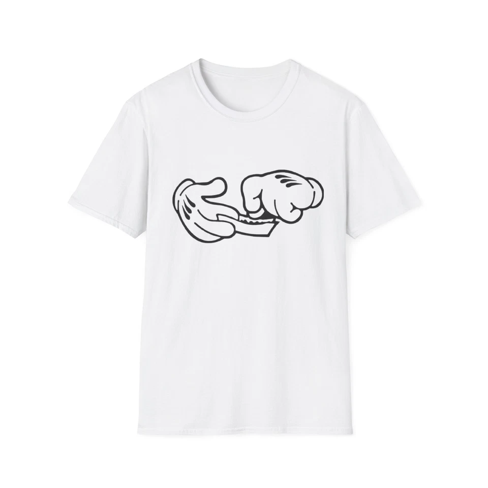 Camiseta Gráfica Creativa con Diseño de Manos, Camiseta Unisex Unisex Foto 1 de 1