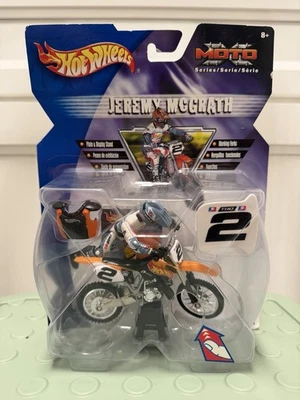 2003 Hot Wheels Moto Jeremy McGrath #2 Dirtbike Toy Motocross Figure MX Rare New - Image 1 of 4