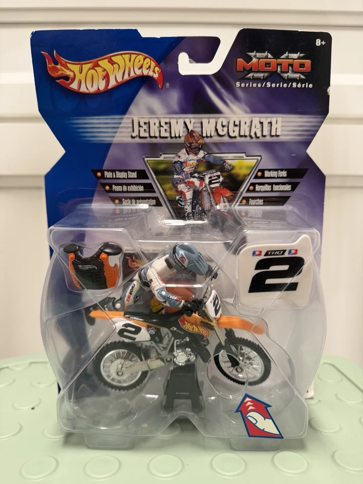 2003 Hot Wheels Moto Jeremy McGrath #2 Dirtbike Toy Motocross Figure MX Rare New - Image 1 of 4