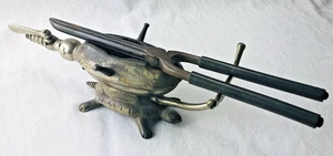 ANTIQUE Turtle Stove - Mustache, Salon Hair Curling Straightener Iron -gas valve - Picture 1 of 11