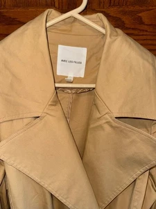 Neu mit Etikett Avec Les Filles Gr. Medium Puffschulter khaki zweireihiger Gürtel Trenchcoat - Bild 1 von 8