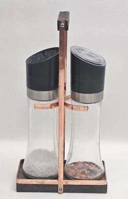 Urban Gourmet Salt and Pepper Mills Grinder Set with Holder - Image 1 of 4