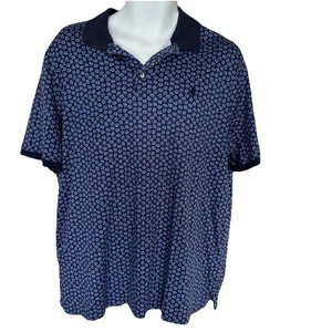 Polo Ralph Lauren Polo Shirt Men’s XL 100% Cotton Classic Fit All Over Pattern - Picture 1 of 9