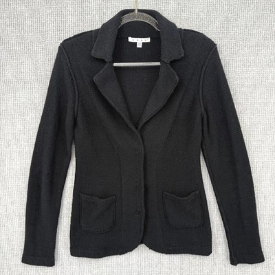 Blazer Cabi Tejido Suéter Chaqueta Academia Negro Mezcla Algodón Talla XS Oficina Preppy Foto 1 de 4