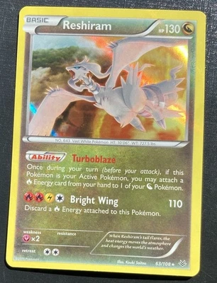 Reshiram 63/108 Pokémon Roaring Skies Holo Rare TCG LP - Image 1 of 2