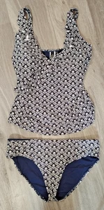 Nip Tuck Swim blau Tankini Oberteil & Unterteil Damengröße US 10 | Multi-Fit gepolsterte Tasse - Bild 1 von 8