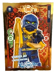 LEGO Ninjago Serie 9 NEXT LEVEL Card LE5 Starker Jay Karte German - Picture 1 of 2