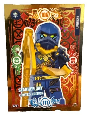 LEGO Ninjago Serie 9 NEXT LEVEL Card LE5 Starker Jay Karte German - Image 1 of 2