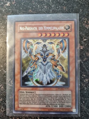 YuGiOh Neo-Parshath, der Himmelspaladin STON-DE Secret Rare Excellent unl. - Bild 1 von 2