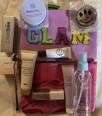 2 Ipsy Cosmetic Bags Full of Beauty Products New and Used - Image 1 of 4