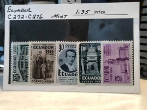 Dealer's Stock ECUADOR C272 - C276; Mint Lightly Hinged - Picture 1 of 2