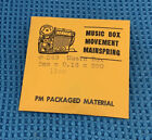 #349 Music Box Mainspring (5mm X 0.18 X 280 11mm) NOS (329-WA15) L