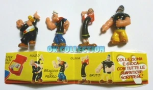 BRACCIO DI FERRO POPEYE 2004_ SORPRESINE BAULI (serie completa 4 pezzi +cartina) - Foto 1 di 6