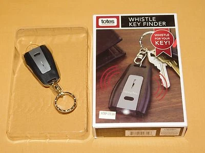KEYCHAIN 2014 TOTES WHISTLE KEY FINDER LED LIGHT NOS NEW OLD STOCK IN BOX - Image 1 of 4