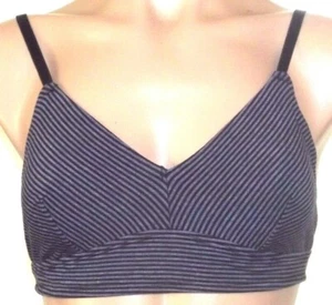 New Xhilaration Girls L, large Bralette Striped knit adjustable strap bra - Picture 1 of 3