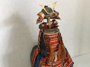 Y3417 OKIMONO Yoroi armor Boy's Festival figure figurine box Japan antique - Picture 1 of 12
