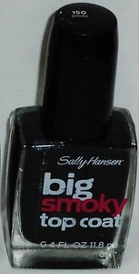 1 Bottle Of Sally Hansen Big SMOKEY Top Coat 1 Coat Over Dry Nails SMOKEY #150 - Picture 1 of 1