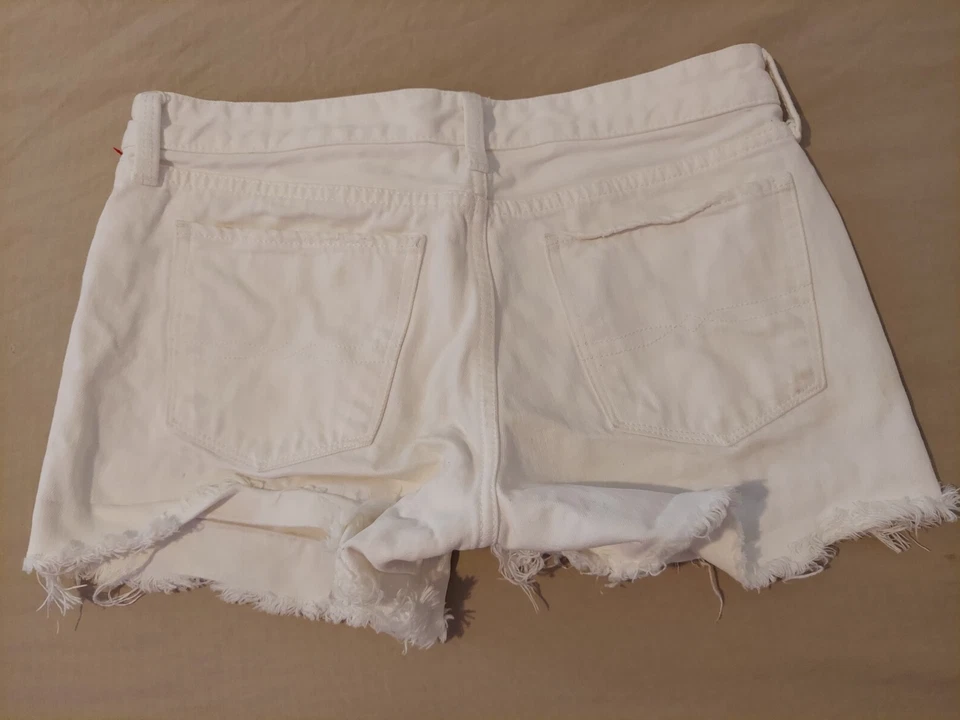 Womens Lucky Brand Denim Shorts 4 27 White Jean Stretch - Image 1 of 4
