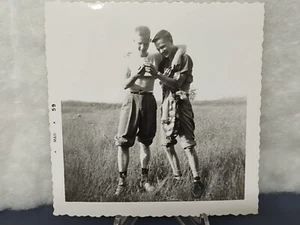 AFFECTIONATE TEEN BOYS EXPLORING NATURE vtg 1950's SUMMER BUDDIES photo - Picture 1 of 5