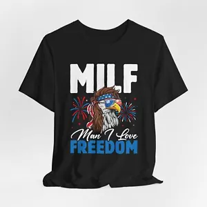 MILF American Shirt, America Independence Day Shirt, patriotisches T-Shirt Unisex - Bild 1 von 7