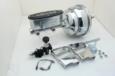 1958-74 Chevy Impala Chrome Wilwood Brake Booster Conversion Kit 4 Wheel Disc  - Image 1 of 4