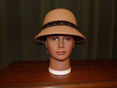 Ladies Civil War Reenactor Tan Wool Hat to Design - Image 1 of 4