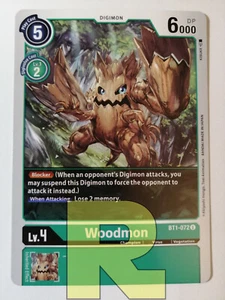 Woodmon ® BT1-072 U ® Non Comune ® DIgimon Ver.1.0 ® Inglese  - Picture 1 of 1