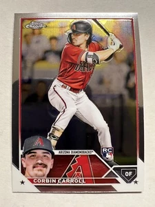 2023 Topps Chrome Corbin Carroll #95 RC Rookie Arizona Diamondbacks - Picture 1 of 2