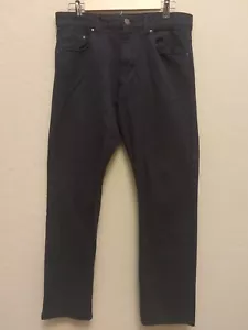 Calvin Klein Mens Sz 32 X 30 Straight Leg Jeans Classic Comfort Dark Gray Zip Up - Picture 1 of 8