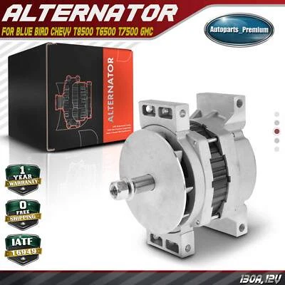 1x Alternador para Blue Bird Chevy T8500 T6500 T7500 GMC 130 A 12V CW sin polea Foto 1 de 4