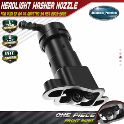 Boquilla de lavado de faros delantera derecha Audi B7 A4 Quattro RS4 S4 8E0955102G Foto 1 de 4