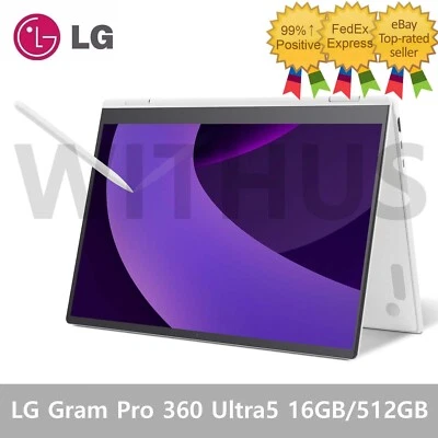 LG Gram Pro 360 16" 16T90TP-GA5HK Ultra5 Intel Arc 16G/512G Win11 gram AI Laptop - Image 1 of 4