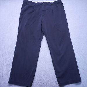 Dockers Pants Men 38x30 Black Classic Tapered Fit Pleated Front Stretch