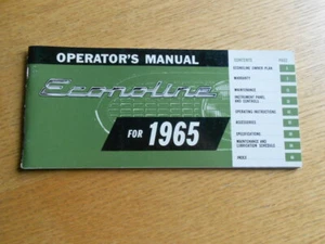 1965 FORD of CANADA ECONOLINE VAN Owners Manual Operators Operating Guide OEM  - Picture 1 of 12