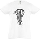 Lacrosse Stick End Kids Girls Player Love Addiction La Crosse Ball T-Shirt