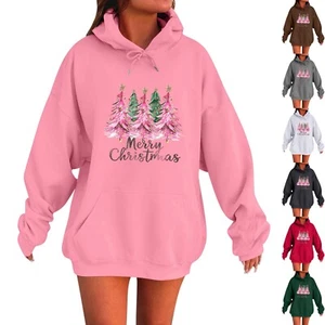 Ladies Fashion Casual Long Sleeve Printed Round Neck Bow Printing Hoodie - Picture 1 of 33