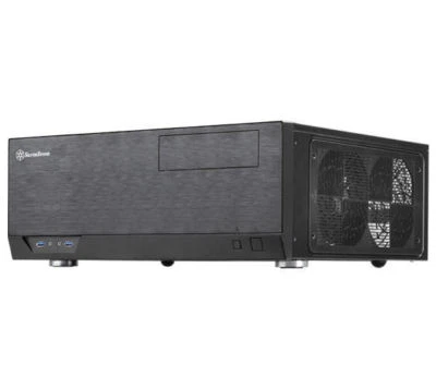 Silverstone  Grandia Series Micro-ATX Quiet  HTPC Case - GD09B (Black) - Image 1 of 4